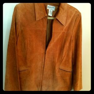 Pendleton suede blazer womens